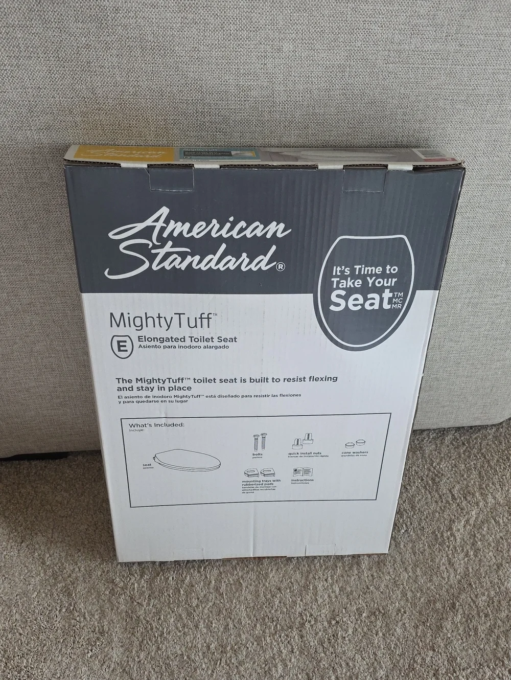 American Standard MightyTuff Elongated Toilet Seat - White